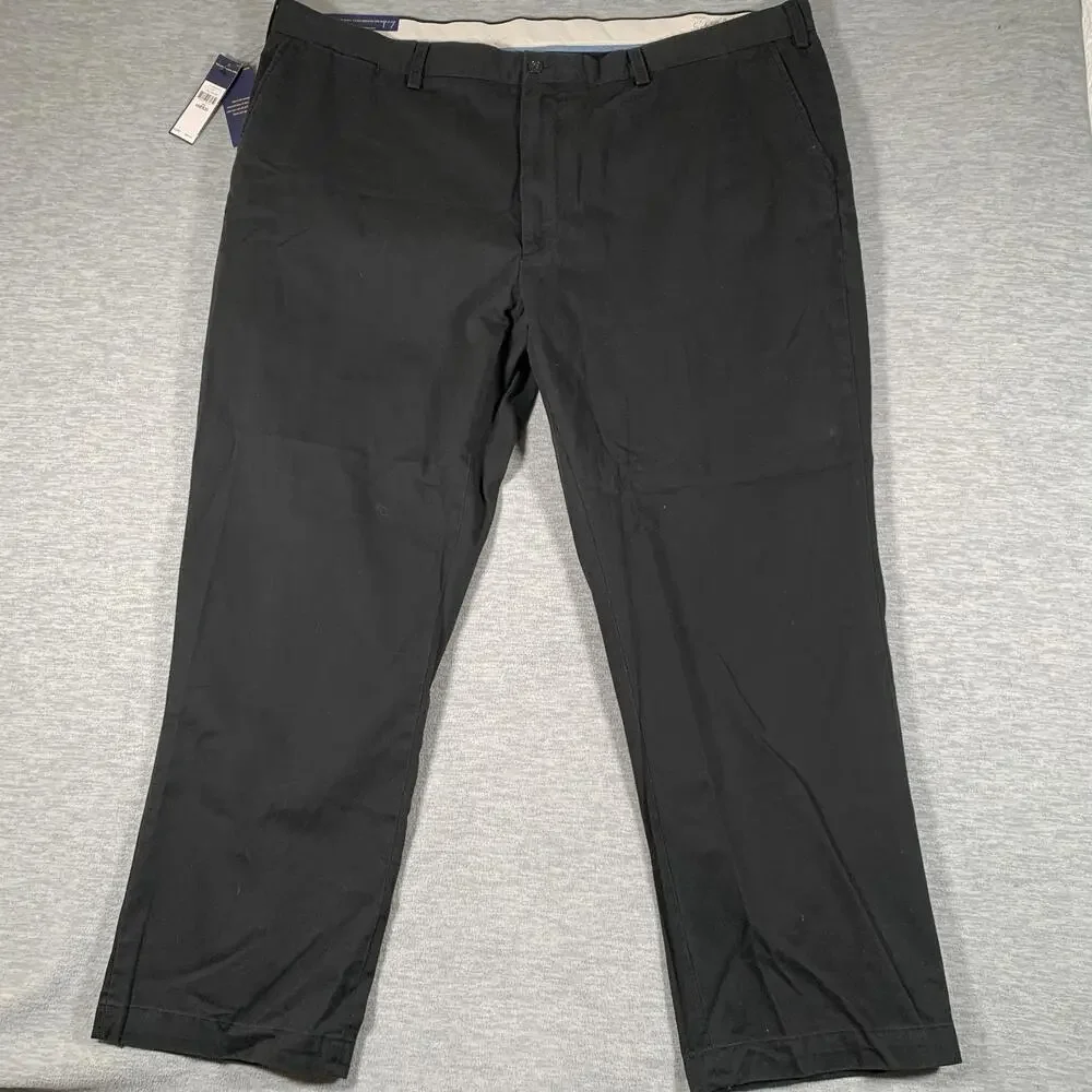 Polo Ralph Lauren Pants Mens 46x30 Black Classic Fit Chino Big & Tall Casual